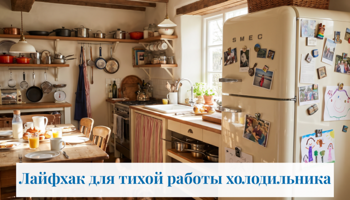 Лайфхак для тихой работы холодильника Лайфхак для тихой работы холодильника