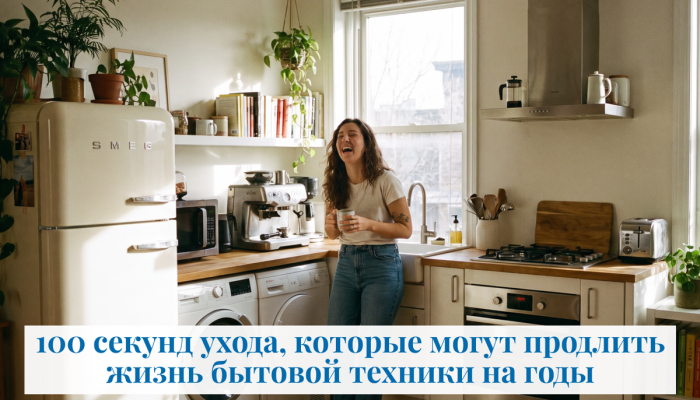 100 секунд ухода, которые могут продлить жизнь бытовой техники на годы 100 секунд ухода, которые могут продлить жизнь бытовой техники на годы