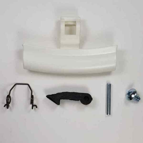 Ручка люка Candy, Zerowatt 90458506 белая, стиральной машины DHL004ZW