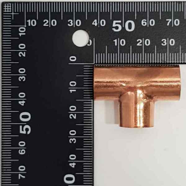 Тройник медный 1/2" 12,7мм
