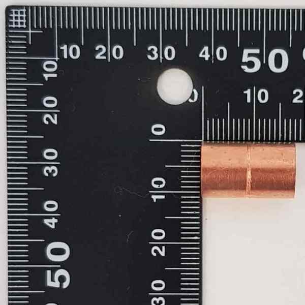 Муфта медная 3/8" 9,52мм