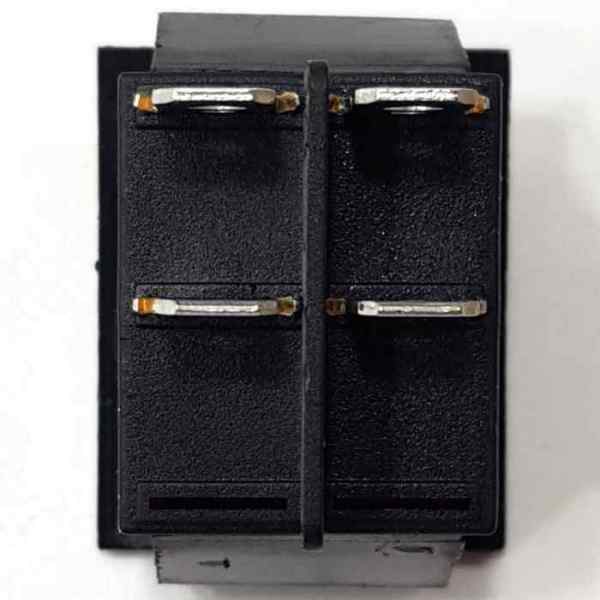Выключатель-клавиша 4 контакта, красный (16А/250V)