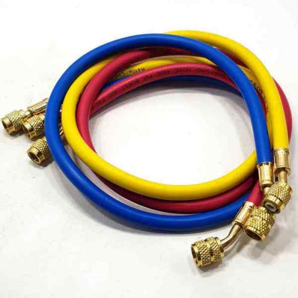Шланг заправочный  (комплект 3шт)  90см (R-410) 800-4000Psi
