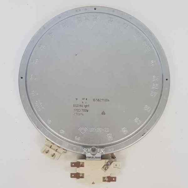 Конфорка для бытовых плит, стеклокерамика D200 d180/125 1,7/0,7кВт EGO 10.58216.014, COK050UN