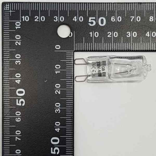 Лампочка для духового шкафа 40Вт, G9, 300°С, галогеновая, Electrolux 8085641028/824610747