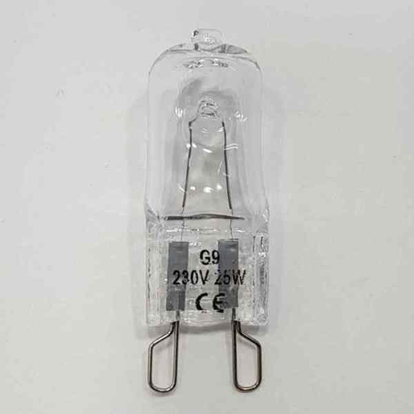 Лампочка для духового шкафа 25Вт, G9, 300°С, галогеновая, Bosch, Siemens 607291