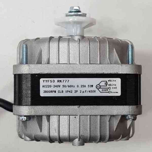Микродвигатель высокооборотистый 16/53Вт, 2750rpm, с стартовым конденсатором (К)