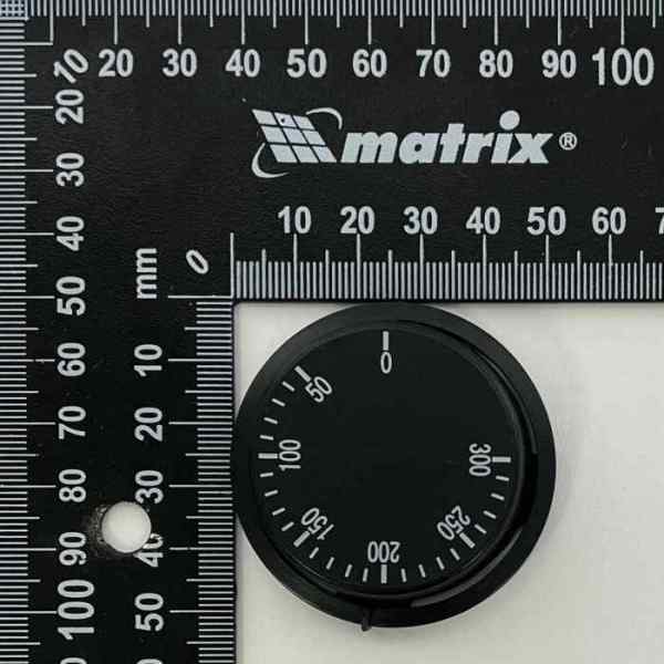 Ручка для терморегулятора духовки 50-300°С, чёрная (Мечта, Gorenje, другие)