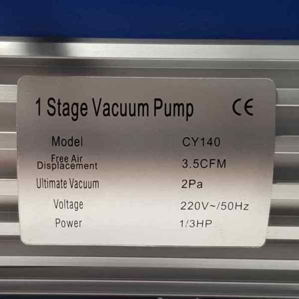 Вакуумная помпа VP-135/CY-140 (1ступ, 100л/мин, 5.6кг)