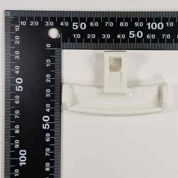 Ручка люка Candy, Zerowatt 90458506 белая, стиральной машины DHL004ZW