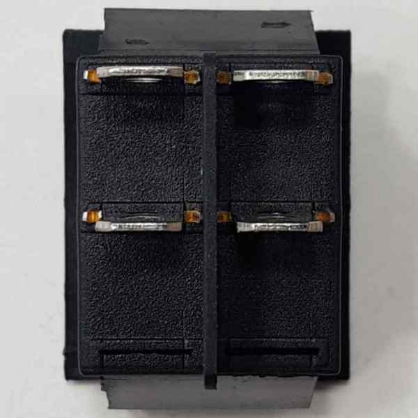 Выключатель-клавиша 4 контакта, зеленый (16A/250V)