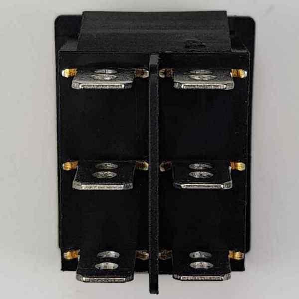 Выключатель-клавиша 6 контактов, желтый (16А/250V) 