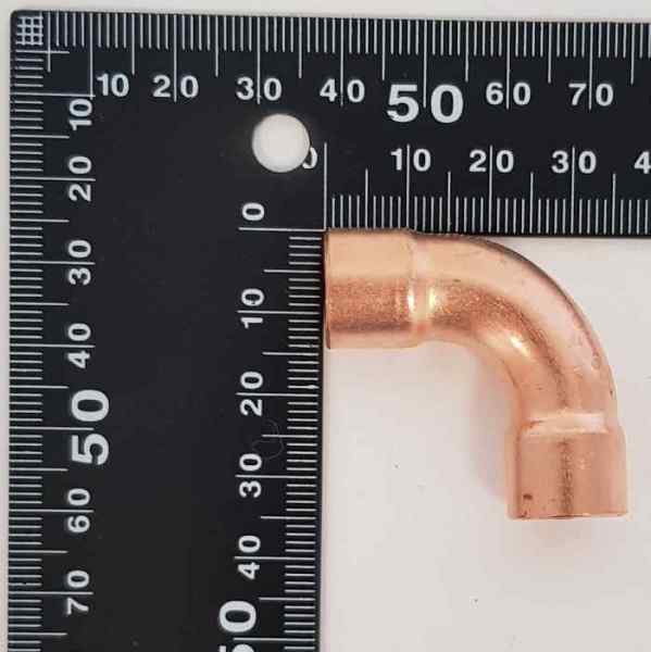 Отвод медный 90градусов 1/2" 12,7мм