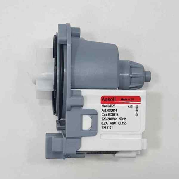 Насос сливной Bosch (Askoll) 40Вт (3 защелки, клеммы вместе спереди)