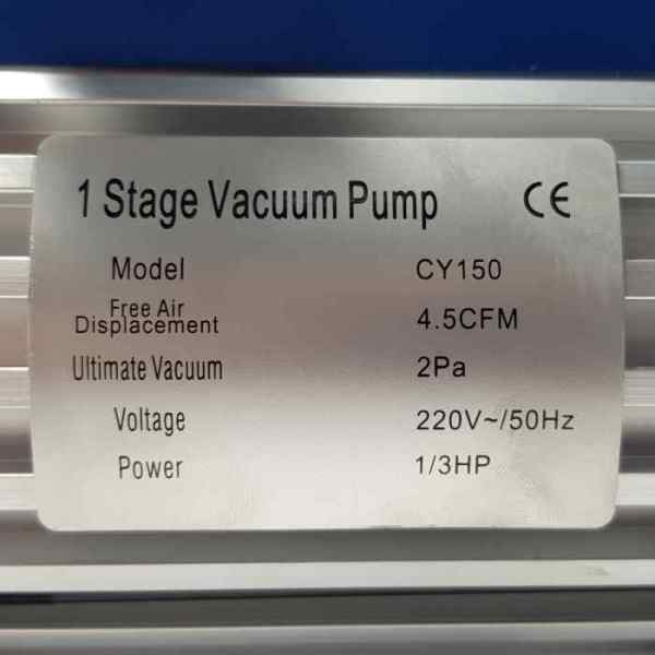 Вакуумная помпа VP-145/CY-150 (1ступ, 128л/мин, 6.0кг)