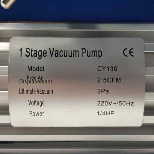Вакуумная помпа VP-125/CY-130 (1ступ, 70л/мин, 5.0кг)