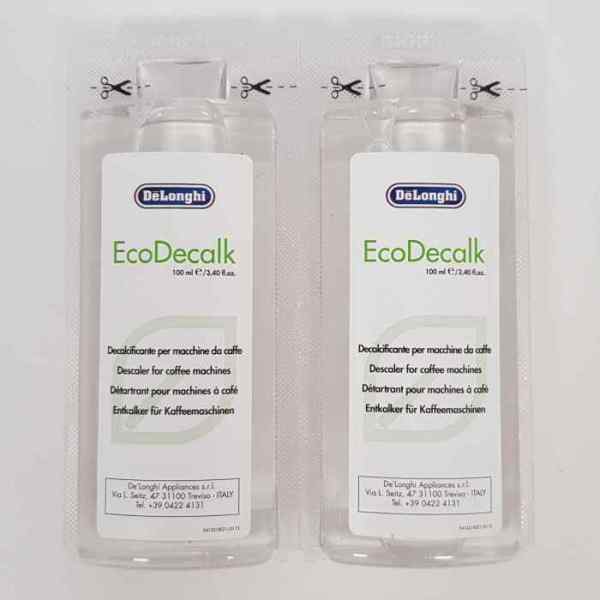 Специальный натуральный декальцификатор EcoDecalk DELONGHI 5513296011 (2*100мл) DLSC200
